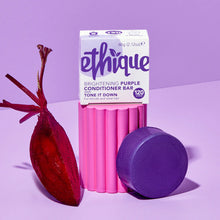 將圖片載入圖庫檢視器 Ethique Conditioner Bar - Purple Conditioner Bar for Brassy Blonde and Gray Hair: Tone It Down™ 亮澤控色紫色護髮皂