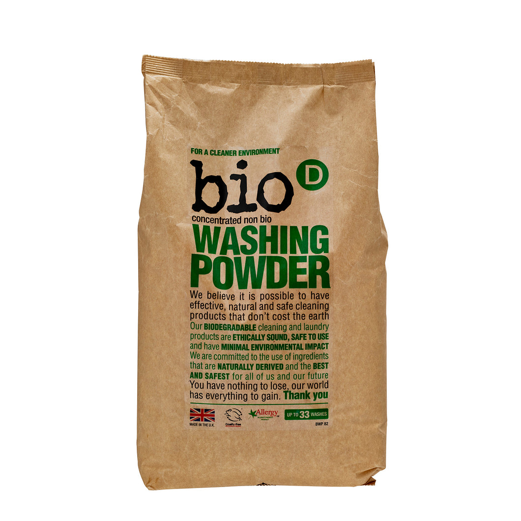 Bio-D Concentrated Non Bio Washing Powder - Fragrance Free 天然濃縮無味抗敏洗衣粉