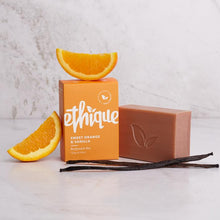 將圖片載入圖庫檢視器 Ethique Body Cleanser - Uplifting Sweet Orange &amp; Vanilla Soap Bar 甜橙雲呢拿沐浴芭
