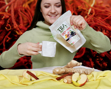 將圖片載入圖庫檢視器 April Love Teabrewer - Organic Spicy Turmeric Herbal Tea 情迷四月便攜手沖有機黃薑草本茶包(7 包/盒)