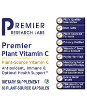 Load image into Gallery viewer, Premier Research Labs Vitamin C Dietary Supplement 純天然全素維他命C
