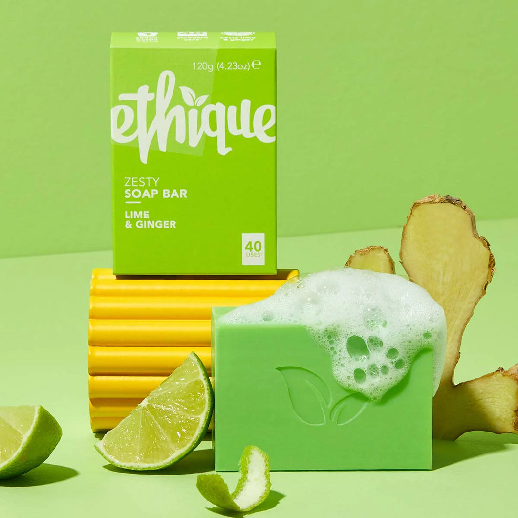 Ethique Body Cleanser - Zesty Lime & Ginger Soap Bar 青柠姜沐浴皂