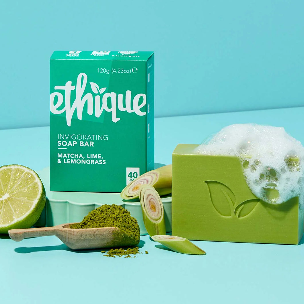 Ethique Body Cleanser - Invigorating Matcha, Lime, & Lemongrass Soap Bar 抹茶柠檬草青柠沐浴皂