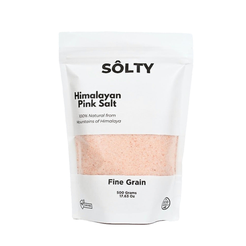Solty Pink Himalayan Salt Fine Grain 喜馬拉雅粉紅細岩鹽 500g – iSGO