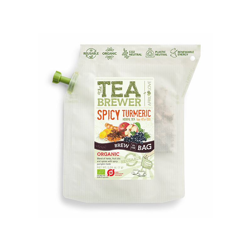 April Love Teabrewer - Spicy Turmeric Organic Herbal Tea