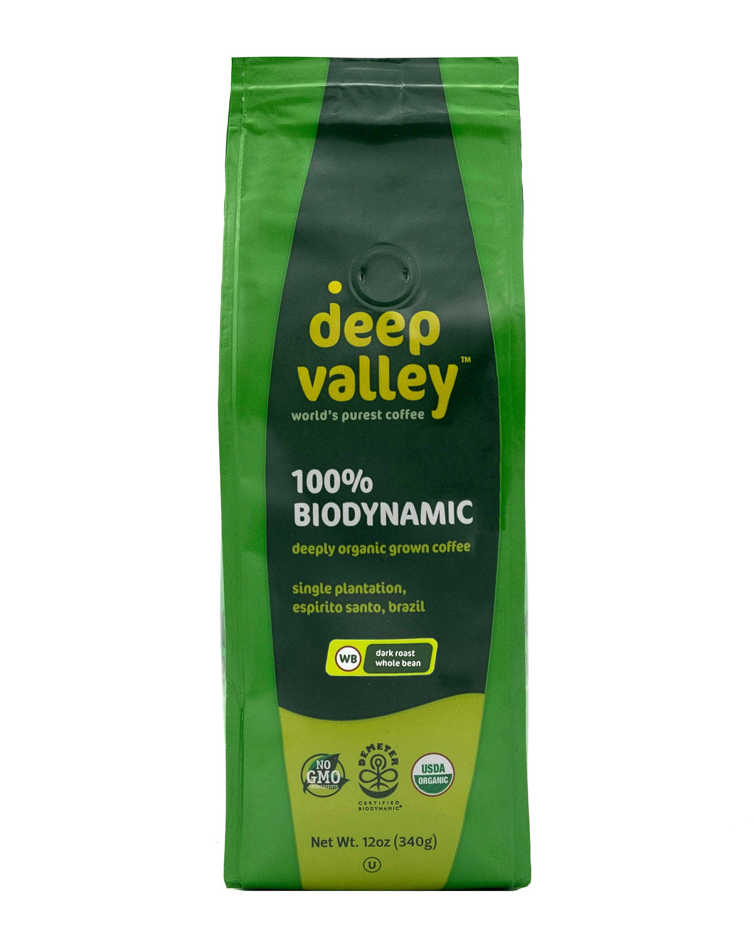Deep Valley™ 長谷生物動力有機咖啡豆 - 深烘焙 (340g)