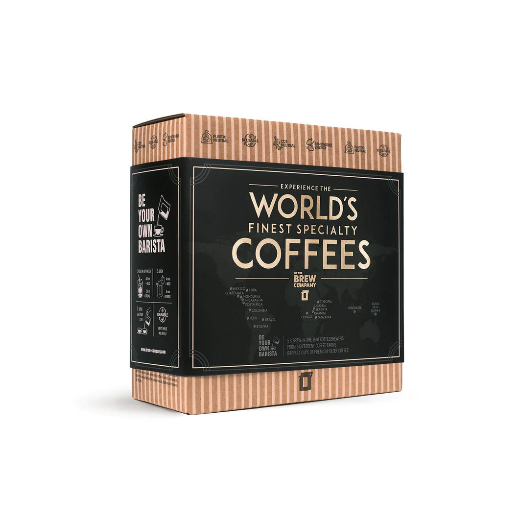 Grower's Cup World's Finest Specialty Coffee Gift Box 啡農杯便攜式手沖精品咖啡包禮盒(5 Pcs)